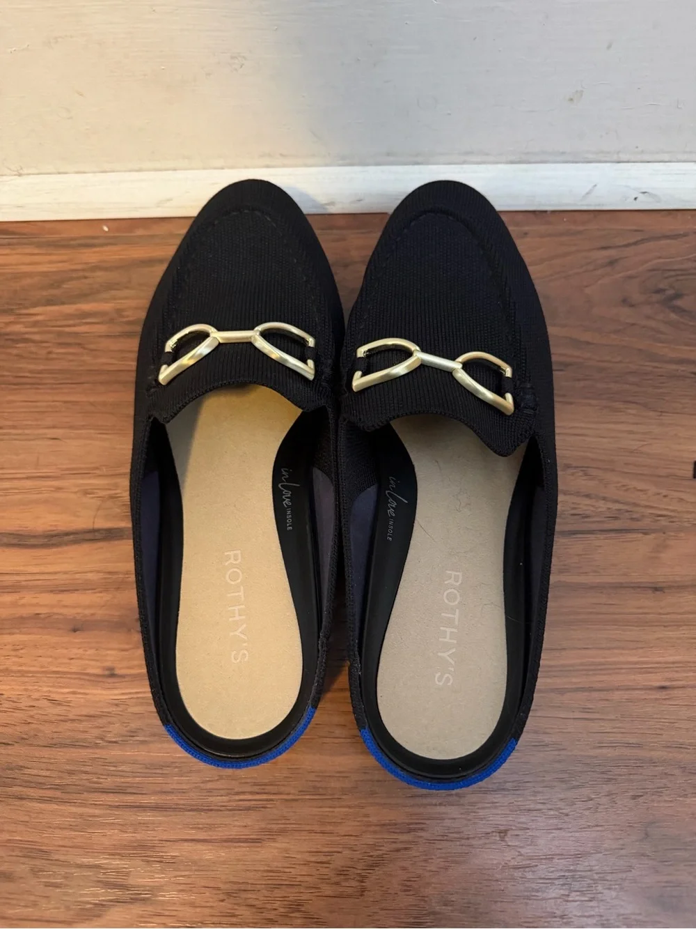 Rothy's Black Women's The Double Bit Loafer Mule